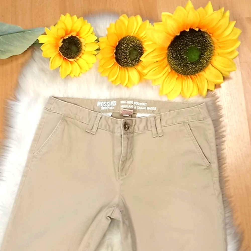 Mossimo Khaki MidRise Bootcut Pants